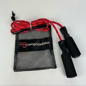Nib - Camp Gladiator Jump Rope. Red and Black.